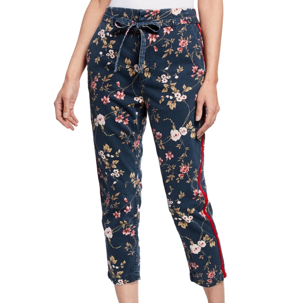 Sundry Cropped Floral Trouser